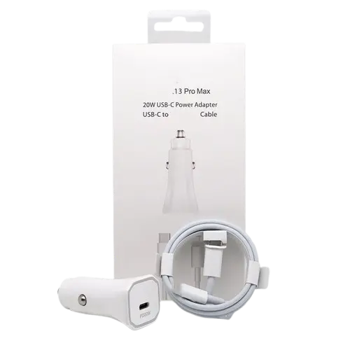 [[CARG-00089]] Cargador para carro IPhone 13 ProMax 