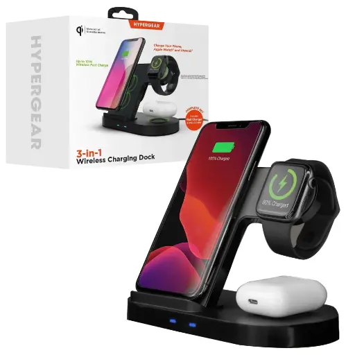 [HOLD-0003] Holder Hipergear Faster Wireless Charging Dock 3 en 1 